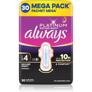 Always Platinum Secure Night Size 4 absorbante pentru noapte - imagine 2